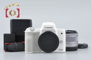 [Used] Canon EOS Kiss M2 EF-M 15-45 IS STM Lens Kit White