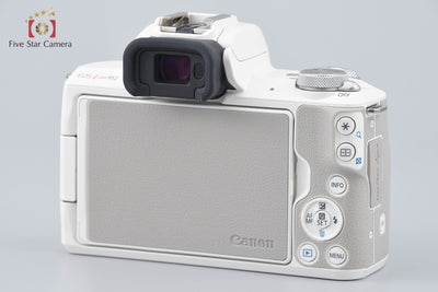 [Used] Canon EOS Kiss M2 EF-M 15-45 IS STM Lens Kit White