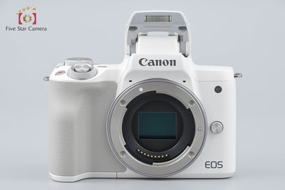 [Used] Canon EOS Kiss M2 EF-M 15-45 IS STM Lens Kit White