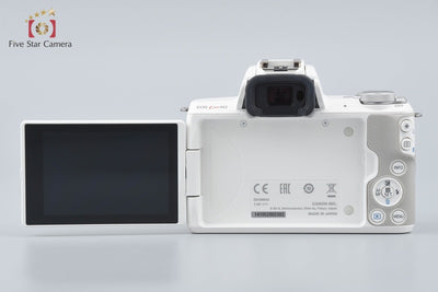 [Used] Canon EOS Kiss M2 EF-M 15-45 IS STM Lens Kit White