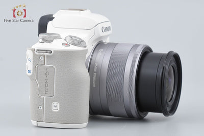 [Used] Canon EOS Kiss M2 EF-M 15-45 IS STM Lens Kit White