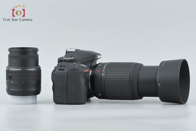 [Used] Nikon D5300 Double Zoom Kit Black - Very Low Shutter Count