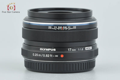 [Used] OLYMPUS M.ZUIKO DIGITAL 17mm f/1.8 Black