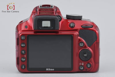 Used Nikon D3300 Red Digital SLR Camera with Low Shutter Count