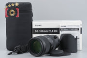 【中古】SIGMA シグマ Art 50-100mm f/1.8 DC HSM キヤノン用 元箱付き