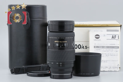 Used] MINOLTA AF APO TELE ZOOM 100-400mm f/4.5-6.7 with original box