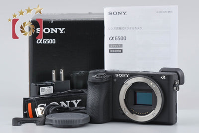 【Used】SONY α6500 ILCE-6500 Black Mirrorless Interchangeable Lens Camera, Low Shutter Count, With Original Box