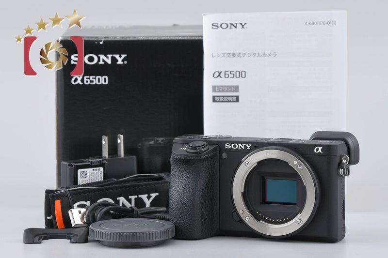 【Used】SONY α6500 ILCE-6500 Black Mirrorless Interchangeable Lens Camera, Low Shutter Count, With Original Box