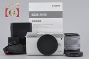 [Used] Canon EOS M100 EF-M 15-45 IS STM Lens Kit White