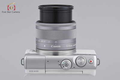 [Used] Canon EOS M100 EF-M 15-45 IS STM Lens Kit White