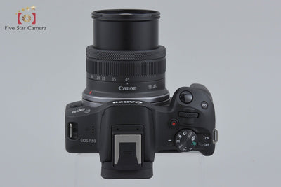 [Used] Canon EOS R50 RF-S 18-45 IS STM Lens Kit Black - Low Shutter Count