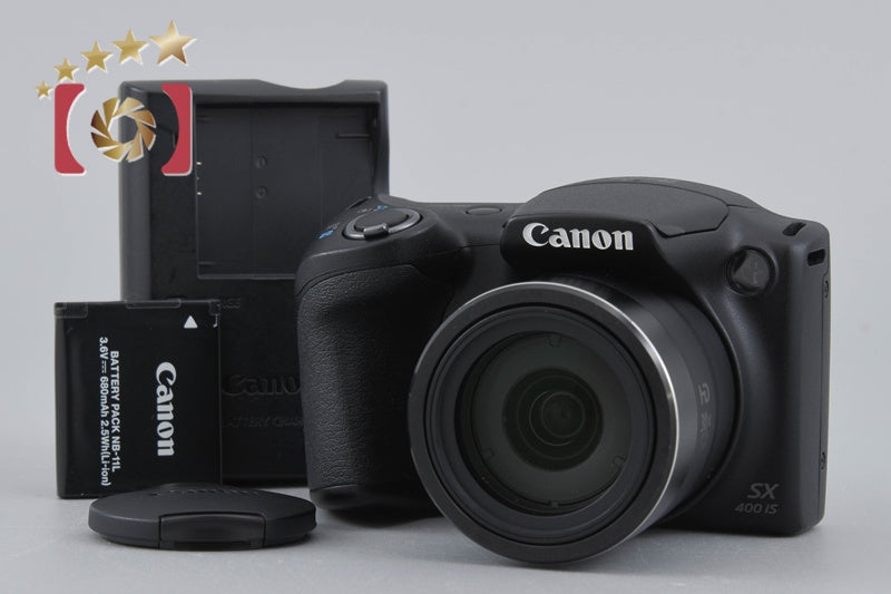 [Used] Canon PowerShot SX400 IS Black Compact Digital Camera