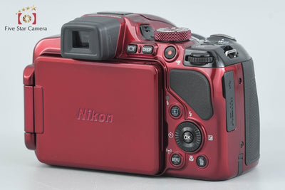 [Used] Nikon COOLPIX P600 Red Compact Digital Camera with Original Box