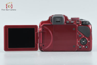 [Used] Nikon COOLPIX P600 Red Compact Digital Camera with Original Box