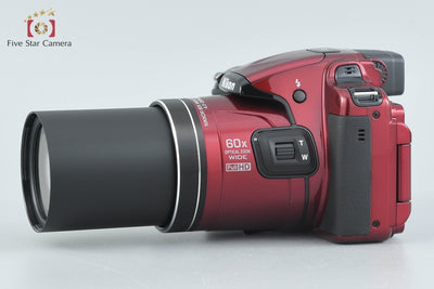 [Used] Nikon COOLPIX P600 Red Compact Digital Camera with Original Box