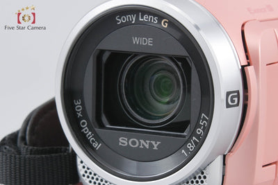 [Used] SONY Sony Handycam HDR-CX675 Pink Digital Video Camera with Original Box