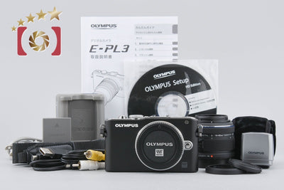 [Used] OLYMPUS Olympus PEN Lite E-PL3 Lens Kit Black Shutter Count Very Low