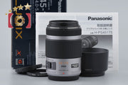 [Used] Panasonic LUMIX G VARIO 45-175mm f/4-5.6 ASPH. POWER O.I.S. H-PS45175 Silver with Original Box