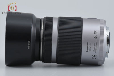 [Used] Panasonic LUMIX G VARIO 45-175mm f/4-5.6 ASPH. POWER O.I.S. H-PS45175 Silver with Original Box