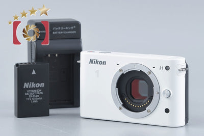 [Used] Nikon 1 J1 White Mirrorless Interchangeable Lens Camera, Low Shutter Count