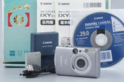 [Used] Canon IXY Digital 900 IS Silver Compact Digital Camera with Original Box
