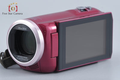 Used Panasonic HC-V550M Red Digital High-Vision Camcorder with Original Box