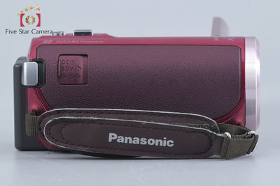 Used Panasonic HC-V550M Red Digital High-Vision Camcorder with Original Box