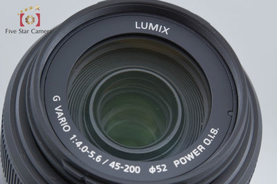 [Used] Panasonic LUMIX G VARIO 45-200mm f/4-5.6 II POWER O.I.S. H-FSA45200 with Original Box