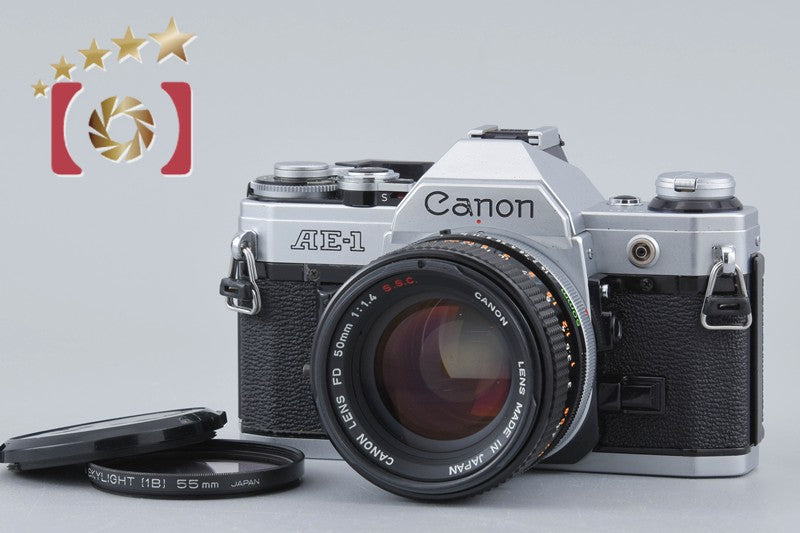 [Used] Canon AE-1 Silver + FD 50mm f/1.4 S.S.C.