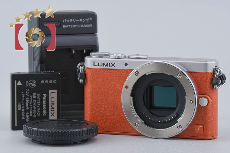 [Used] Panasonic LUMIX DMC-GM1 Orange Mirrorless Camera with Low Shutter Count