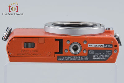 [Used] Panasonic LUMIX DMC-GM1 Orange Mirrorless Camera with Low Shutter Count