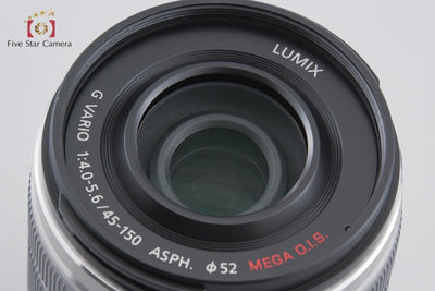 [Used] Panasonic LUMIX G VARIO 45-150mm f/4-5.6 ASPH. MEGA O.I.S. H-FS45150 Silver