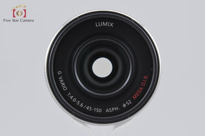 [Used] Panasonic LUMIX G VARIO 45-150mm f/4-5.6 ASPH. MEGA O.I.S. H-FS45150 Silver