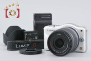 [Used] Panasonic LUMIX DMC-GF3 Shell White + G VARIO 14-42mm f/3.5-5.6 ASPH. MEGA O.I.S. H-FS014042 (Low Shutter Count)