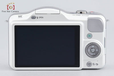[Used] Panasonic LUMIX DMC-GF3 Shell White + G VARIO 14-42mm f/3.5-5.6 ASPH. MEGA O.I.S. H-FS014042 (Low Shutter Count)