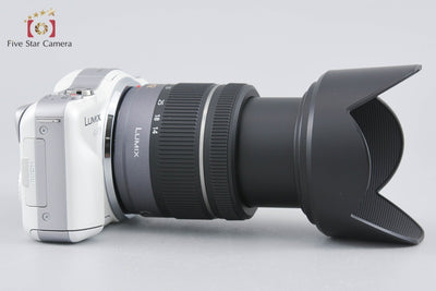 [Used] Panasonic LUMIX DMC-GF3 Shell White + G VARIO 14-42mm f/3.5-5.6 ASPH. MEGA O.I.S. H-FS014042 (Low Shutter Count)