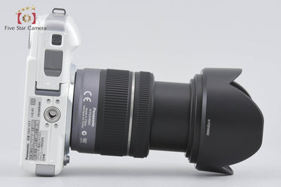 [Used] Panasonic LUMIX DMC-GF3 Shell White + G VARIO 14-42mm f/3.5-5.6 ASPH. MEGA O.I.S. H-FS014042 (Low Shutter Count)