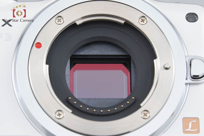 [Used] Panasonic LUMIX DMC-GF3 Shell White + G VARIO 14-42mm f/3.5-5.6 ASPH. MEGA O.I.S. H-FS014042 (Low Shutter Count)
