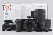 [Used] SONY Sony α6000 ILCE-6000 Double Zoom Lens Kit Black, Low Shutter Count, With Original Box