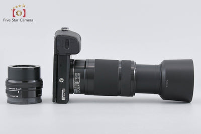 [Used] SONY Sony α6000 ILCE-6000 Double Zoom Lens Kit Black, Low Shutter Count, With Original Box