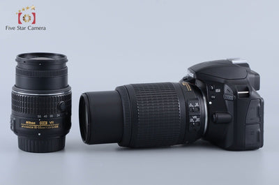 [Used] Nikon D3300 Double Zoom Kit Black