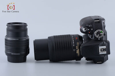 [Used] Nikon D3300 Double Zoom Kit Black