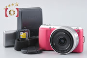 [Used] SONY Sony α NEX-C3 Pink + E 16mm f/2.8 SEL16F28 Low Shutter Count