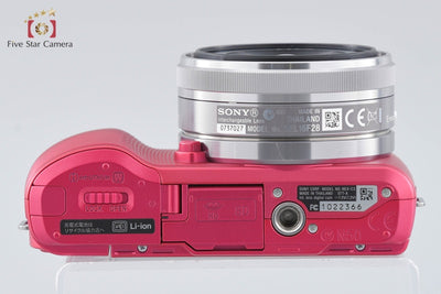 [Used] SONY Sony α NEX-C3 Pink + E 16mm f/2.8 SEL16F28 Low Shutter Count