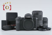 [Used] Canon EOS Kiss M Double Zoom Lens Kit Black