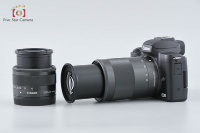 [Used] Canon EOS Kiss M Double Zoom Lens Kit Black