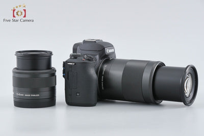 [Used] Canon EOS Kiss M Double Zoom Lens Kit Black