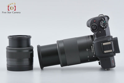 [Used] Canon EOS Kiss M Double Zoom Lens Kit Black