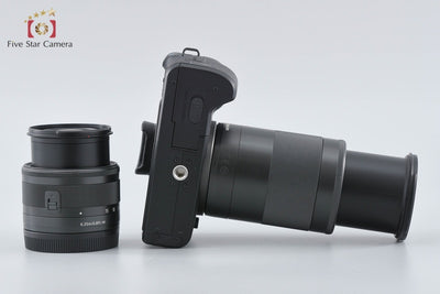 [Used] Canon EOS Kiss M Double Zoom Lens Kit Black