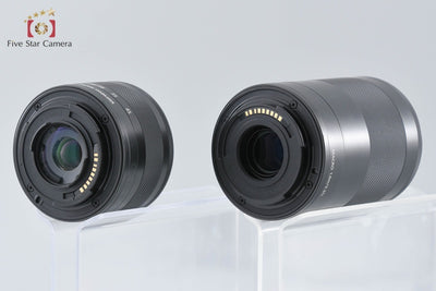[Used] Canon EOS Kiss M Double Zoom Lens Kit Black